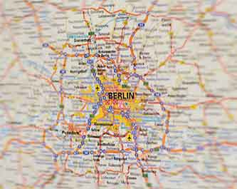 Landkarte des Großraums Berlin